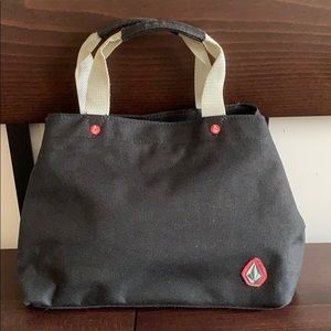 Volcom black canvas handbag